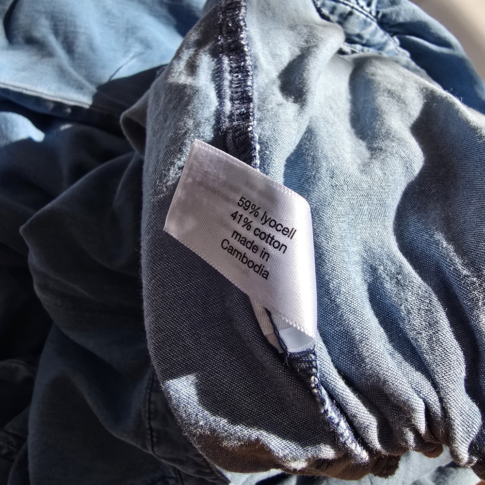 Lane Bryant Light Blue Chambray 22 NWT Jumpsuit Long Sleeves - Picture 9 of 11